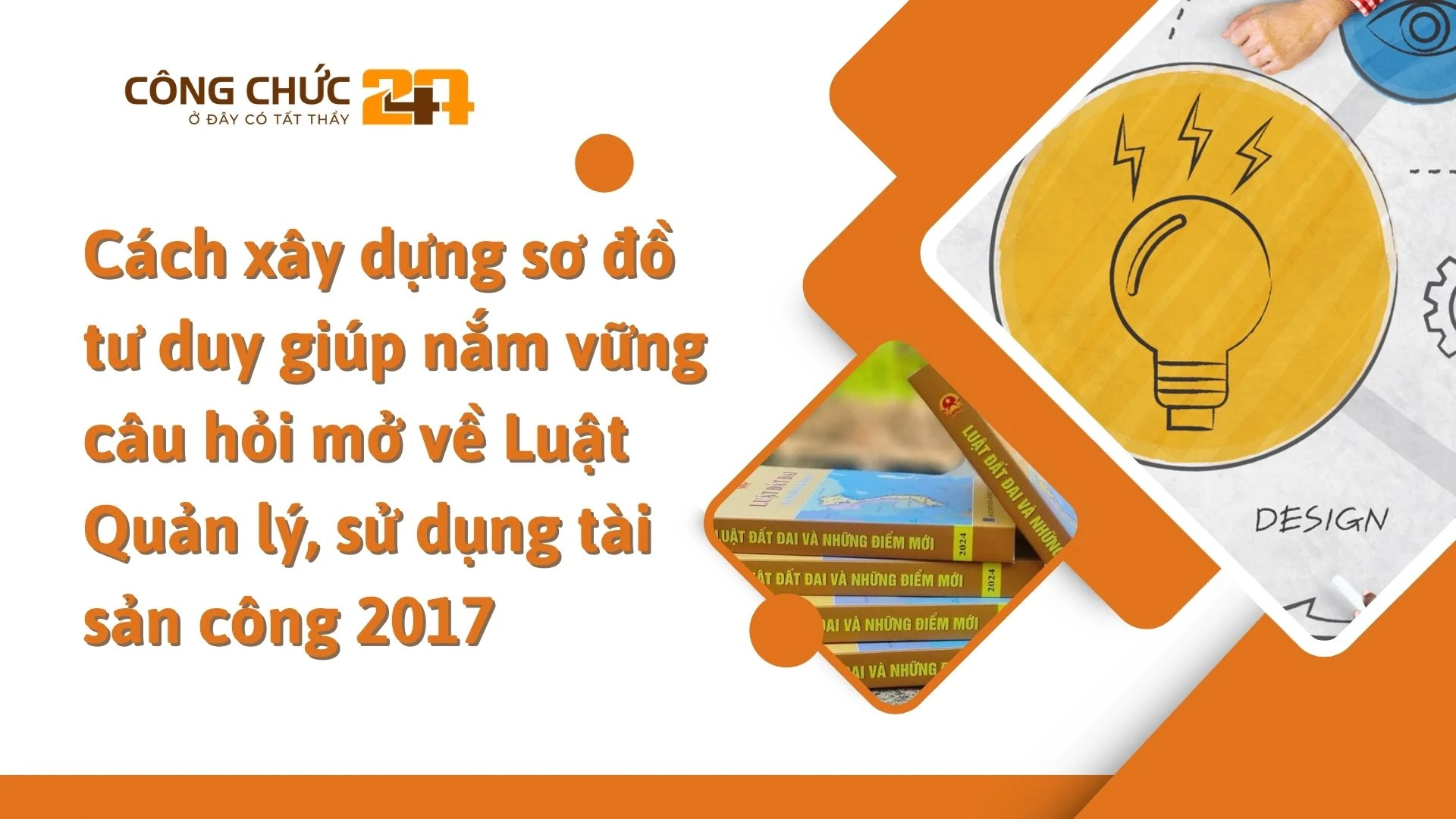 Cách xây dựng sơ đồ tư duy giúp nắm vững câu hỏi mở về Luật Quản lý, sử dụng tài sản công 2017