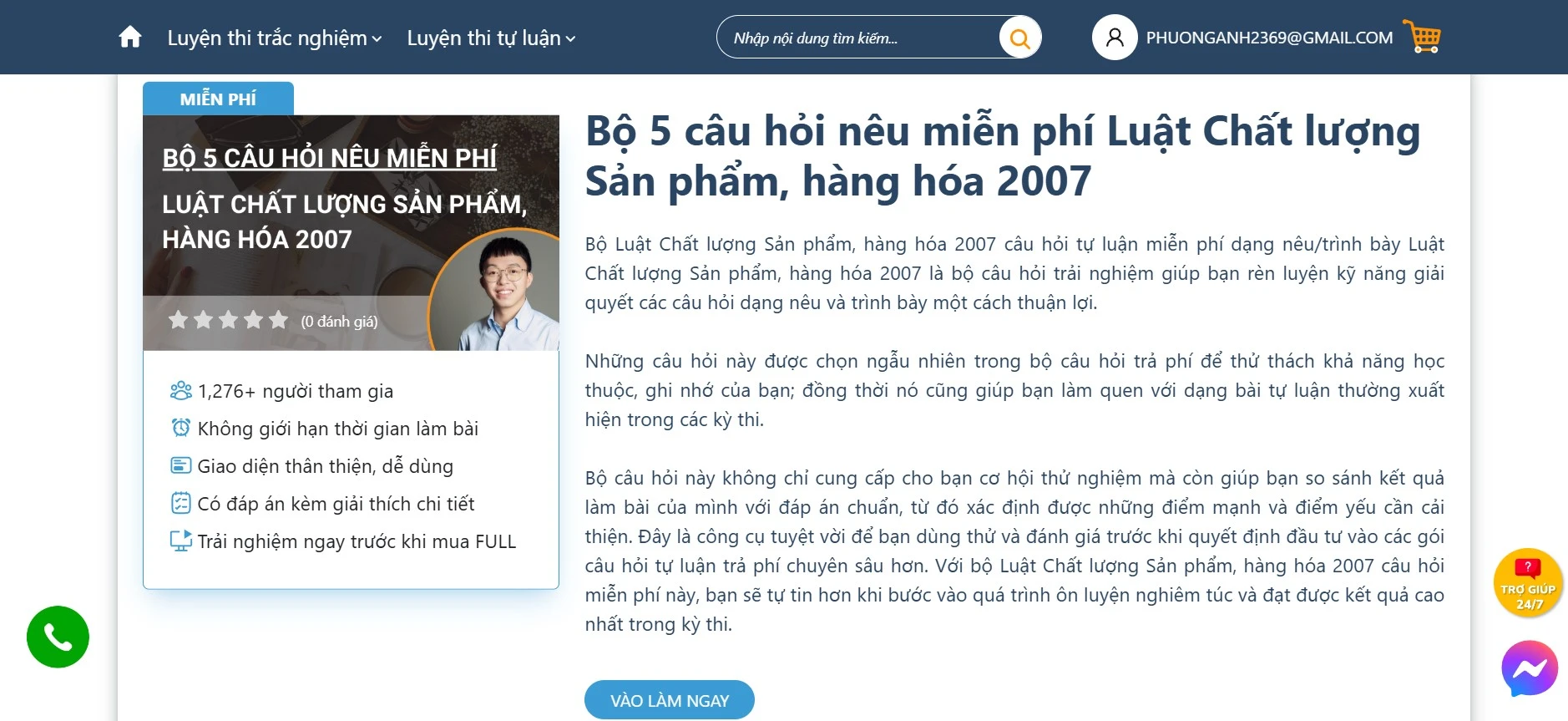    Ôn luyện hiệu quả hơn với Bộ 5 câu hỏi nêu trọng tâm Luật Chất lượng Sản phẩm, hàng hóa 2007